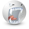 Стикер 50 White Face Emoji
