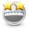 Стикер 25 White Face Emoji