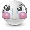 Стикер 53 White Face Emoji