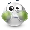Стикер 42 White Face Emoji
