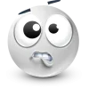 Стикер 35 White Face Emoji