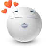 Стикер 11 White Face Emoji