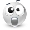 Стикер 22 White Face Emoji
