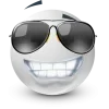 Стикер 17 White Face Emoji