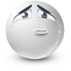 Стикер 30 White Face Emoji