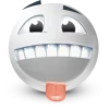 Стикер 8 White Face Emoji