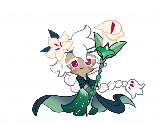 🤩 Стикер «White Lily Cookie» для Telegram