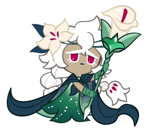 🤩 Стикер «White Lily Cookie» для Telegram