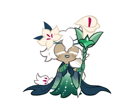 🤩 Стикер «White Lily Cookie» для Telegram