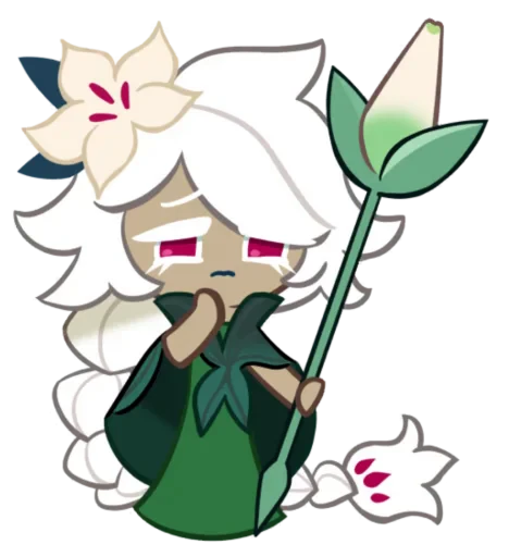 🤩 Стикер «White Lily Cookie» для Telegram