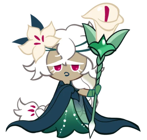 🤩 Стикер «White Lily Cookie» для Telegram