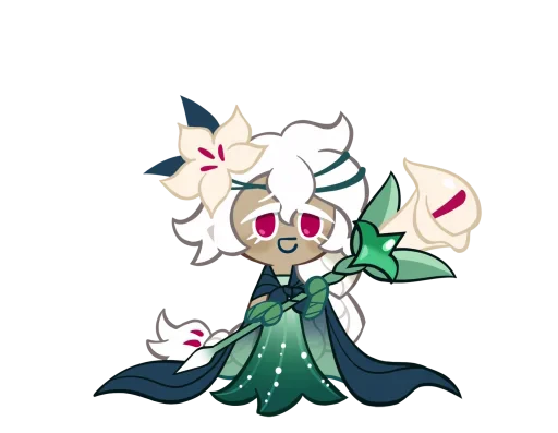 🤩 Стикер «White Lily Cookie» для Telegram