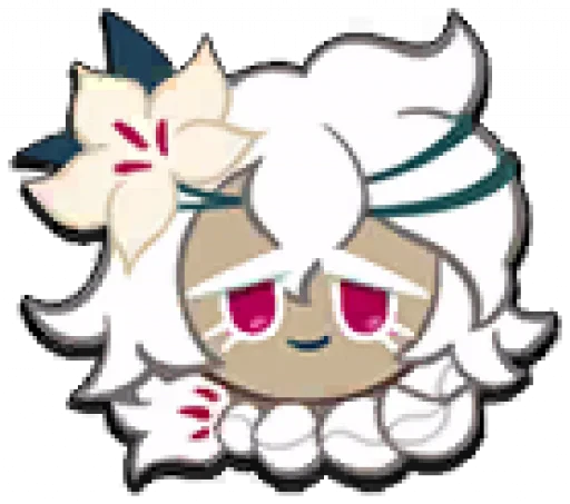 Стикерпак White Lily Cookie для Telegram