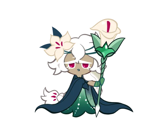 🤩 Стикер «White Lily Cookie» для Telegram