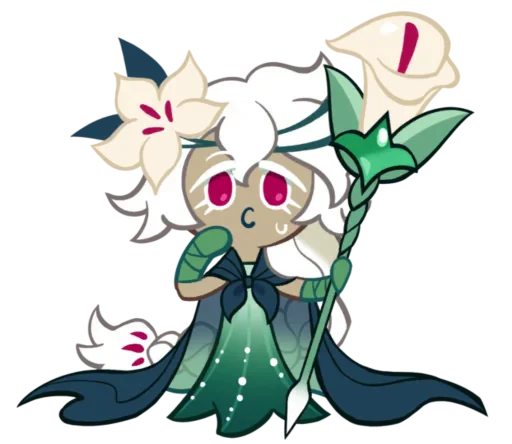 🤩 Стикер «White Lily Cookie» для Telegram