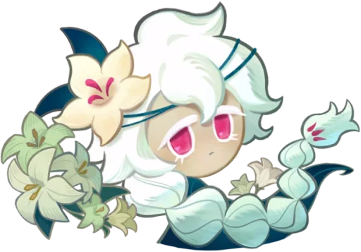 🤩 Стикер «White Lily Cookie» для Telegram