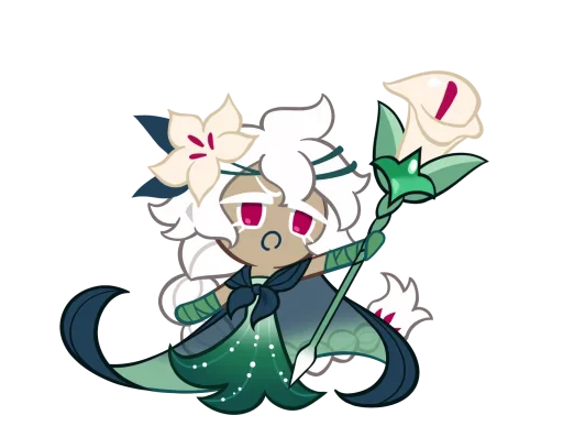 🤩 Стикер «White Lily Cookie» для Telegram
