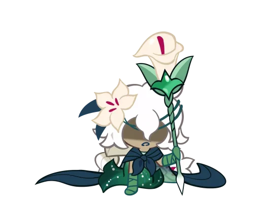 🤩 Стикер «White Lily Cookie» для Telegram