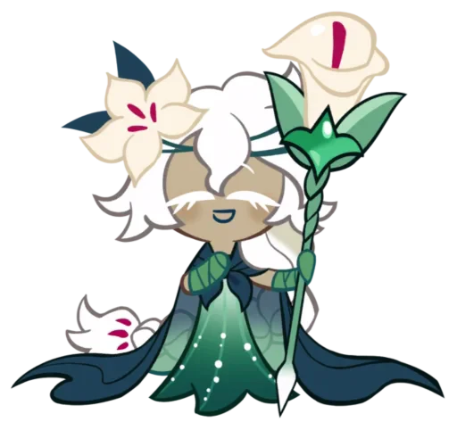🤩 Стикер «White Lily Cookie» для Telegram