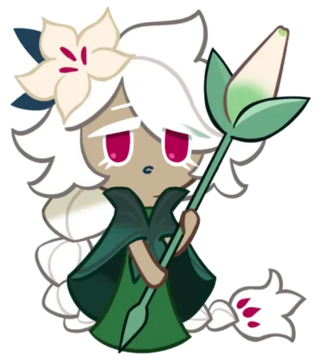 🤩 Стикер «White Lily Cookie» для Telegram