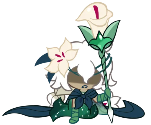🤩 Стикер «White Lily Cookie» для Telegram