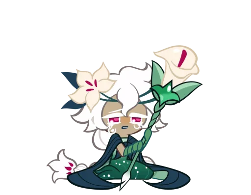 🤩 Стикер «White Lily Cookie» для Telegram