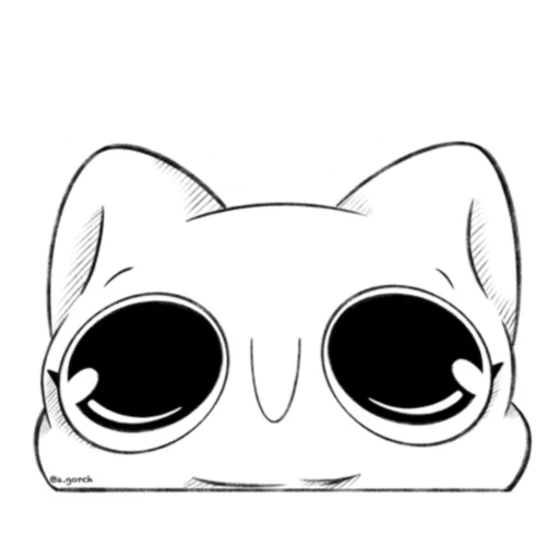 🙂 Стикер «Белая кошечка — Ванилька» для Telegram
