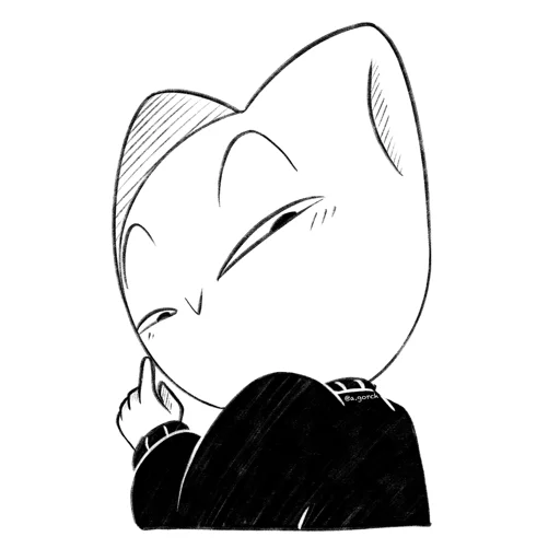 🥴 Стикер «Белая кошечка — Ванилька» для Telegram