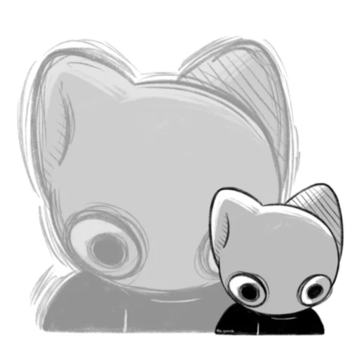 😨 Стикер «Белая кошечка — Ванилька» для Telegram