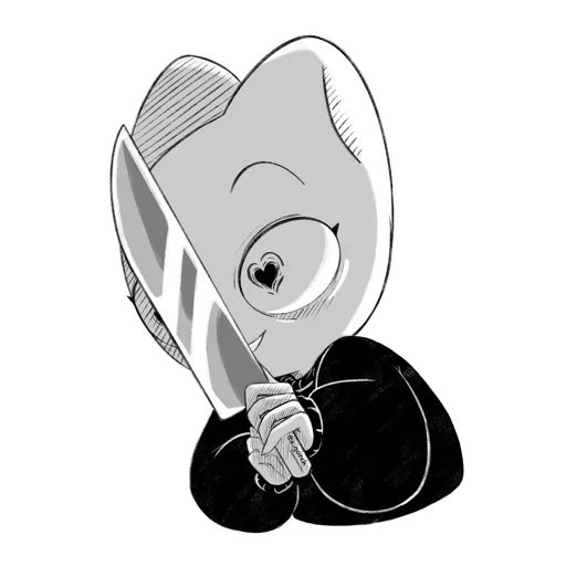 ❤️ Стикер «Белая кошечка — Ванилька» для Telegram
