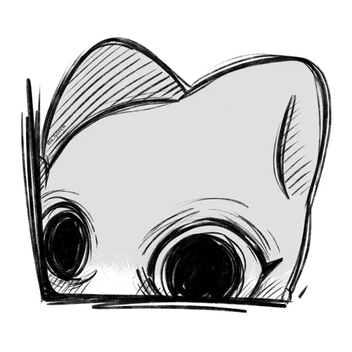 😱 Стикер «Белая кошечка — Ванилька» для Telegram