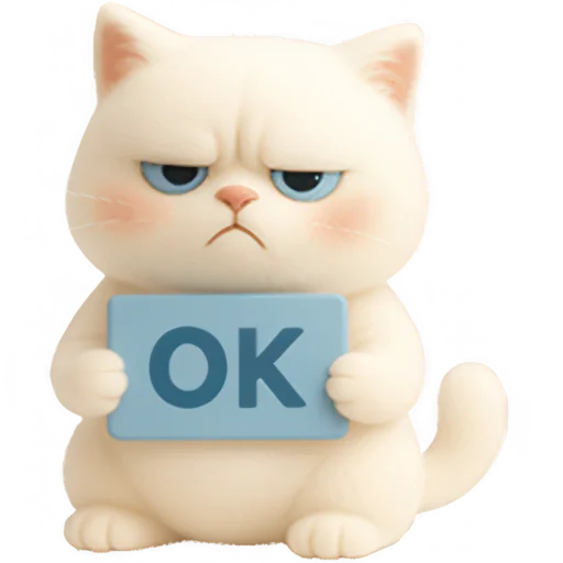 ✅ Стикер «Белый Пушистик» для Telegram
