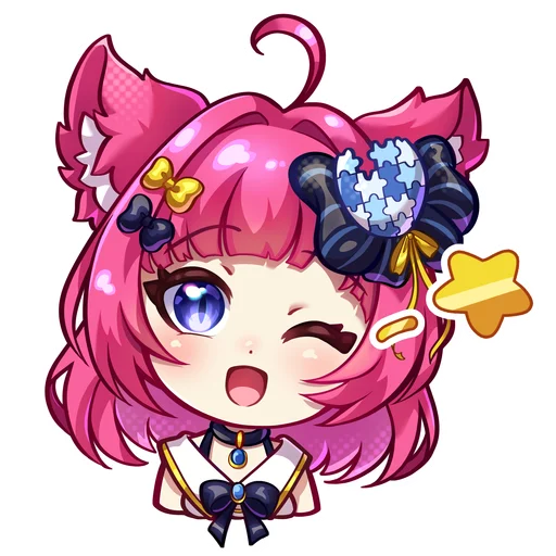 🐱 Стикер «Wiki chan» для Telegram