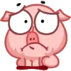Стикер 16 Свинка Винки - Winky pig emoji
