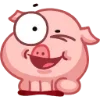 Стикер 9 Свинка Винки - Winky pig emoji