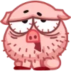 Стикер 23 Свинка Винки - Winky pig emoji