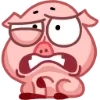 Стикер 25 Свинка Винки - Winky pig emoji