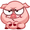 Стикер 18 Свинка Винки - Winky pig emoji
