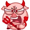 Стикер 32 Свинка Винки - Winky pig emoji