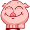 Стикер 12 Свинка Винки - Winky pig emoji