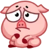 Стикер 14 Свинка Винки - Winky pig emoji