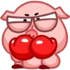 Стикер 27 Свинка Винки - Winky pig emoji