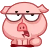 Стикер 19 Свинка Винки - Winky pig emoji