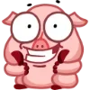 Стикер 3 Свинка Винки - Winky pig emoji
