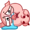 Стикер 13 Свинка Винки - Winky pig emoji