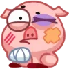 Стикер 26 Свинка Винки - Winky pig emoji