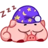 Стикер 44 Свинка Винки - Winky pig emoji