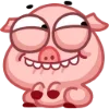 Стикер 11 Свинка Винки - Winky pig emoji