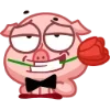 Стикер 6 Свинка Винки - Winky pig emoji