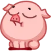 Стикер 24 Свинка Винки - Winky pig emoji